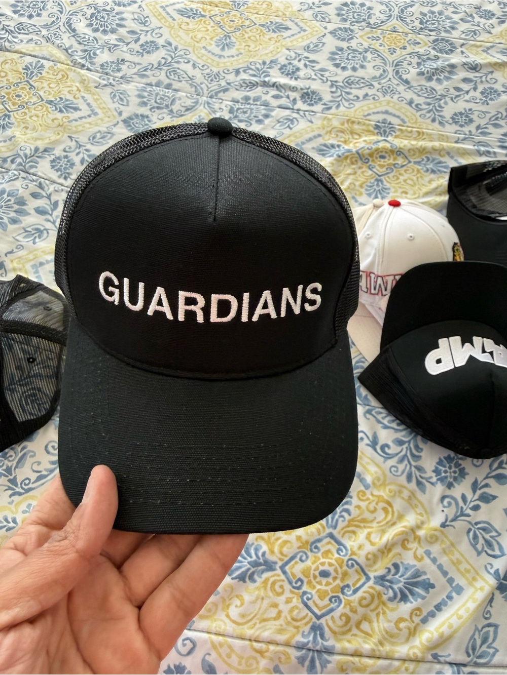 Black GUARDIANS Mesh Trucker Hat - Classic Casual Cap